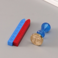 Сургучный набор "Маяк" печать, ручка, сургуч 12,5х10х3,6 см