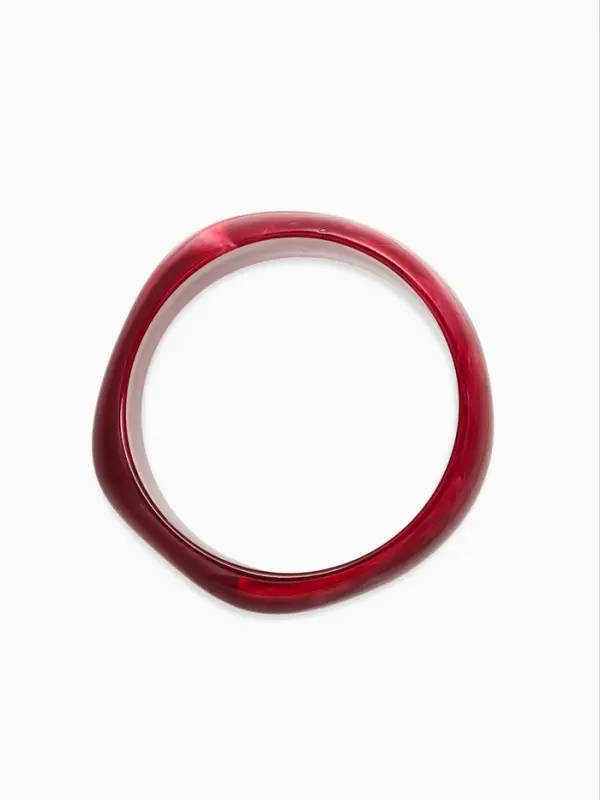 Браслет манжет акрил "Тренд", цвет бордово-малиновый