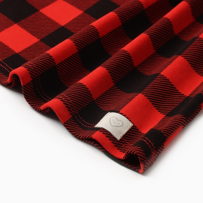 Платье детское с рюшами KAFTAN Платье детское с рюшами KAFTAN "Клеточка" размер 34 (122-128)