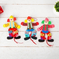 Сувенир-дергунчик «Клоун в цветной рубашке», цвета МИКС Сувенир-дергунчик «Клоун в цветной рубашке», цвета МИКС