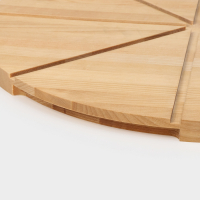 Доска для пиццы с потайными ручками Adelica &laquo;Итальяно&raquo;, d=40 см, берёза