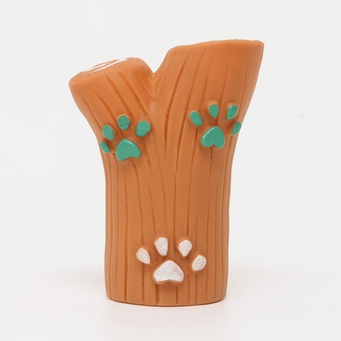 Игрушка пищащая Игрушка пищащая "Ветка с лапками" для собак, 9 см, коричневая