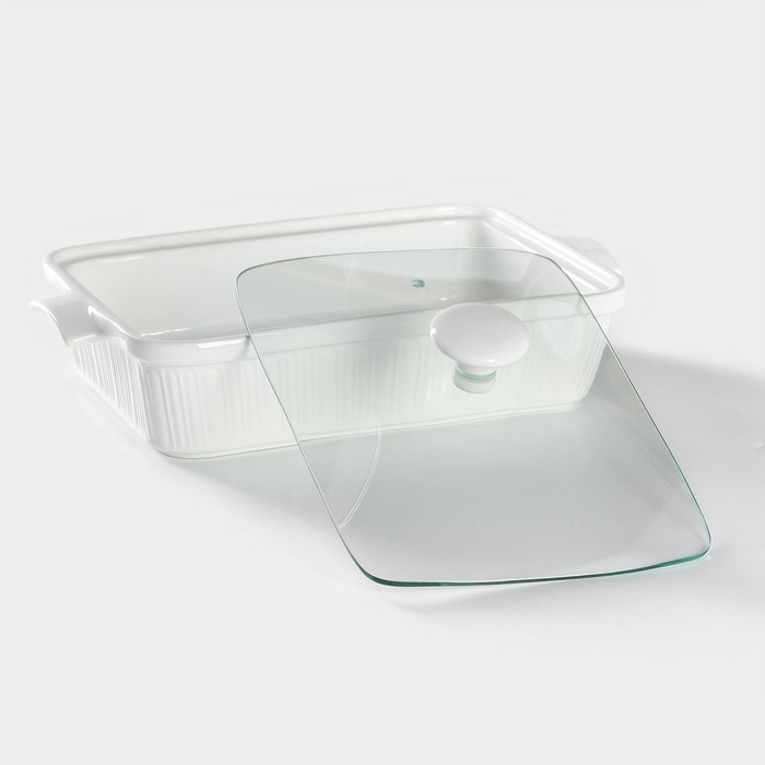 Мармит из жаропрочной керамики прямоугольный Magistro &laquo;Бланш&raquo;, 2 л, 31&times;19&times;11 см