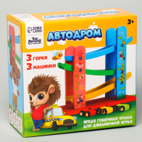 Автодром &laquo;Зверята&raquo;, 10 &times; 23 &times; 21,5 см