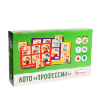 Лото &laquo;Профессии&raquo; 42 фишки, 7 карточек: 22,5&times;13,5&times;5 см