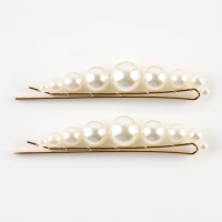 Заколка для волос новогодняя &laquo;Счастья в новом году!&raquo; на Новый год, набор 2 шт, 7 х 1 см