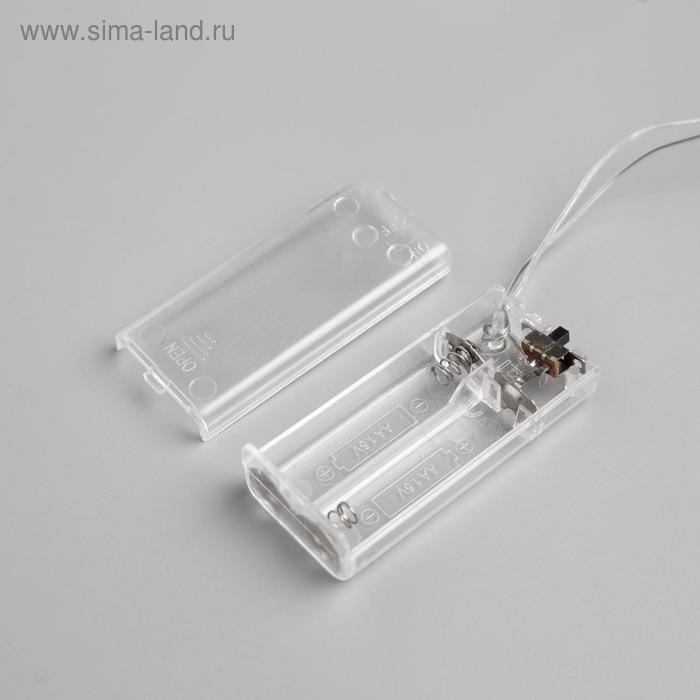 Светодиодная фигура &laquo;Оленёнок в шапке&raquo; 7 &times; 25 &times; 7 см, акрил, 10 LED, батарейки ААх2 (не в комплекте), свечение белое