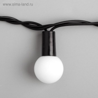 Гирлянда &laquo;Нить&raquo; 10 м с насадками &laquo;Шарики 2.5 см&raquo;, IP44, тёмная нить, 100 LED, свечение мульти (RG/RB), мигание, 220 В