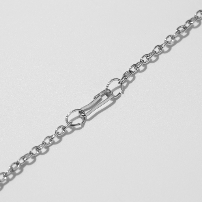 Кулоны &laquo;Неразлучники&raquo; три кольца, цвет серебро, 45 см