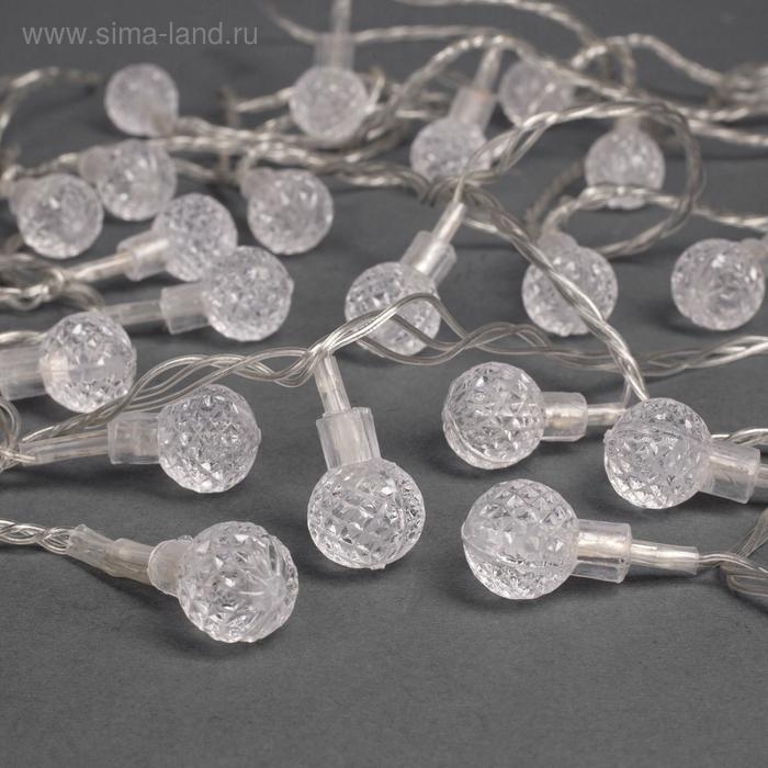 Гирлянда &laquo;Нить&raquo; 5 м с насадками &laquo;Мини фонарик&raquo;, IP20, прозрачная нить, 20 LED, свечение мульти (RG/RB), мигание, 220 В