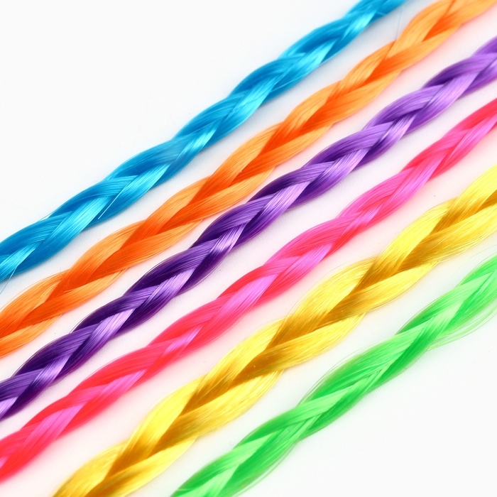 Прядь для волос на крабике, 6 штук