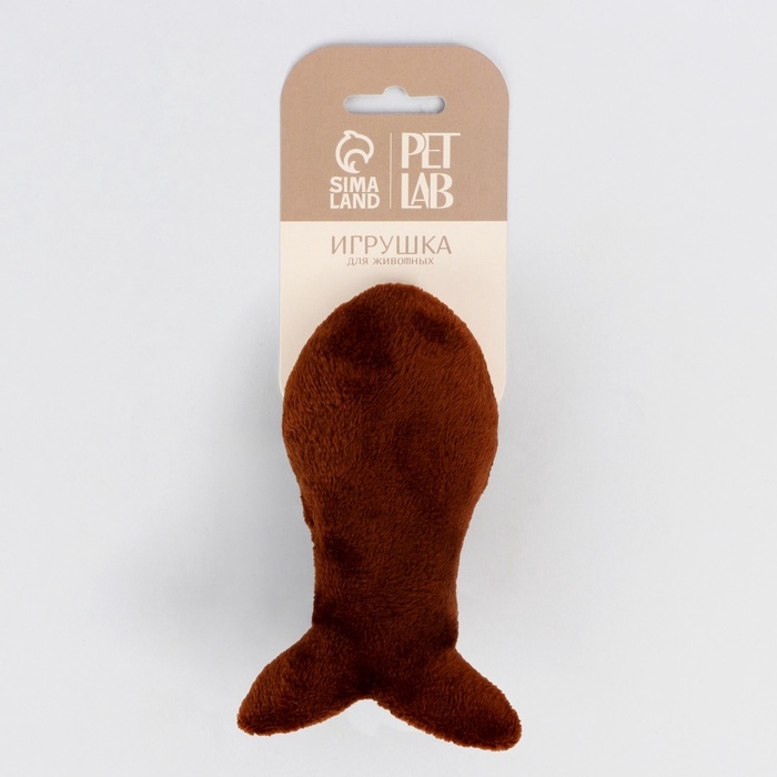Игрушка для кошки &laquo;Рыбка&raquo; с кошачьей мятой, коричневая