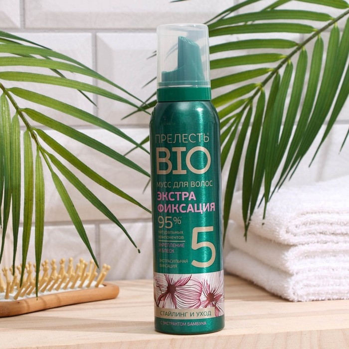 Мусс для волос Прелесть Bio &laquo;Стайлинг и уход&raquo;, экстра фиксация, 160 мл