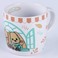 Набор "Зайка Lu" игрушка в кружке, заяц, 16 см Набор "Зайка Lu" игрушка в кружке, заяц, 16 см