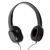 Комплект наушников Hoco W24, проводные, накладные + вакуумные, проводные, красные Комплект наушников Hoco W24, проводные, накладные + вакуумные, проводные, красные