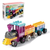 Конструктор ЖД &laquo;Поезд алфавит&raquo;, 34 детали