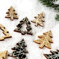 Новогодний декор с подсветкой &laquo;Ёлочка&raquo;, набор 12 шт.