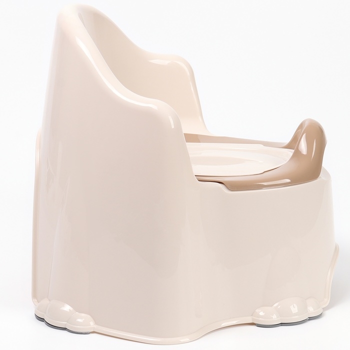 Горшок детский антискользящий «Комфорт» с крышкой, съёмная чаша, цвет кремовый Горшок детский антискользящий «Комфорт» с крышкой, съёмная чаша, цвет кремовый