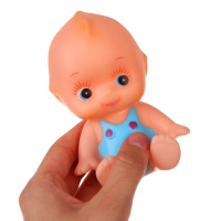 Набор резиновых игрушек для ванны &laquo;Пупс в ванне&raquo;, с пищалкой, 5 шт, цвет МИКС, Крошка Я