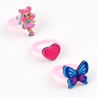 Кольцо 3 шт с тату &laquo;Прекрасной фее&raquo; 8 х 12 см