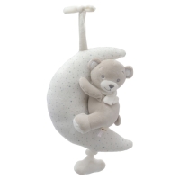 Подвеска музыкальная «Серый мишка», заводная, с погремушкой, на кроватку, коляску, Крошка Я Подвеска музыкальная «Серый мишка», заводная, с погремушкой, на кроватку, коляску, Крошка Я