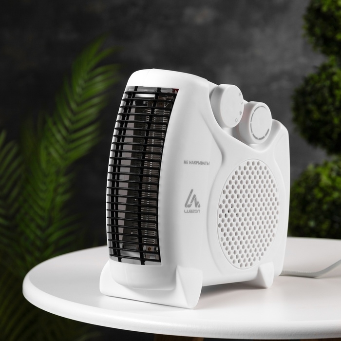 Тепловентилятор Luazon LTO-05, напольный, 2000 Вт, 2 режима, до 20 м&sup2;, белый