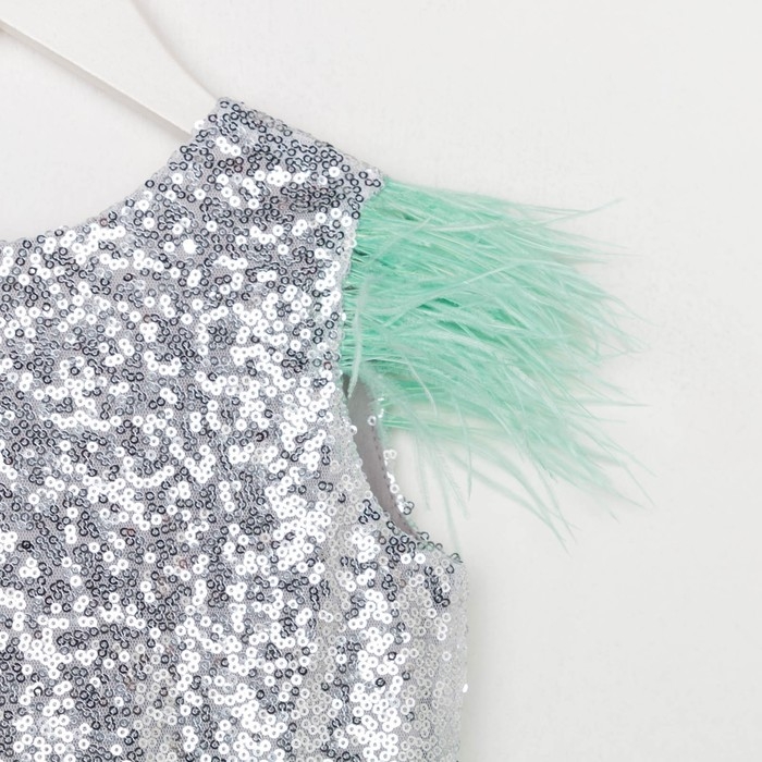 Платье детское нарядное с пайетками KAFTAN, р. 30 (98-104), зеленый Платье детское нарядное с пайетками KAFTAN, р. 30 (98-104), зеленый