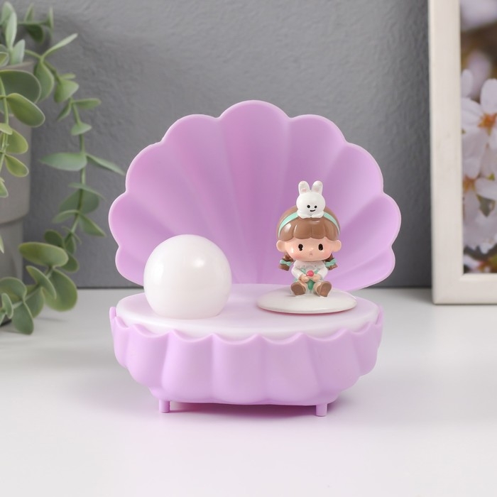 Сувенир пластик свет Сувенир пластик свет "Малыш в ракушке" МИКС 11,5х10х11,5 см