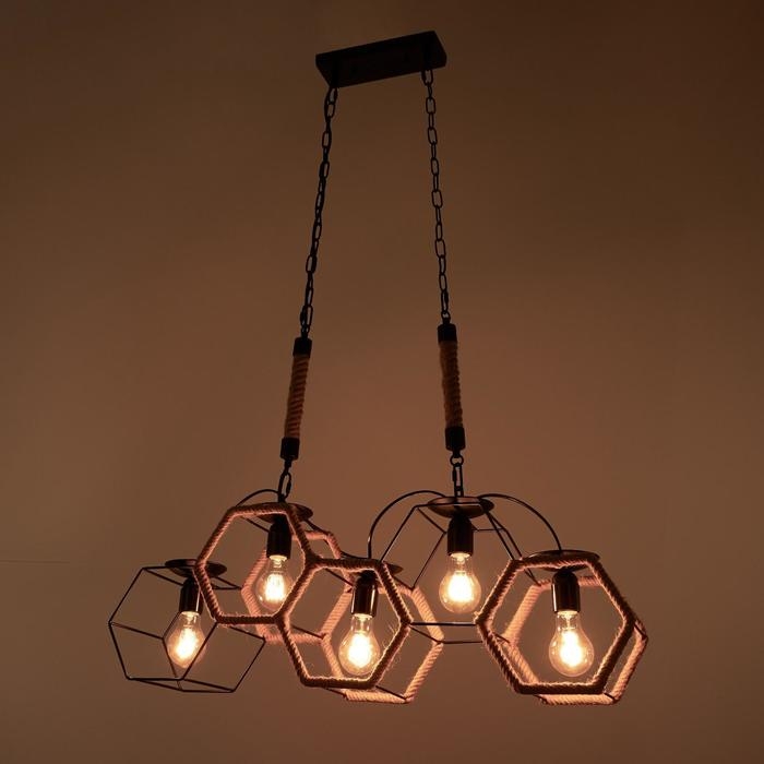 Светильник BayerLux 85217/5 E27 40Вт черный 78х16х62-117 см