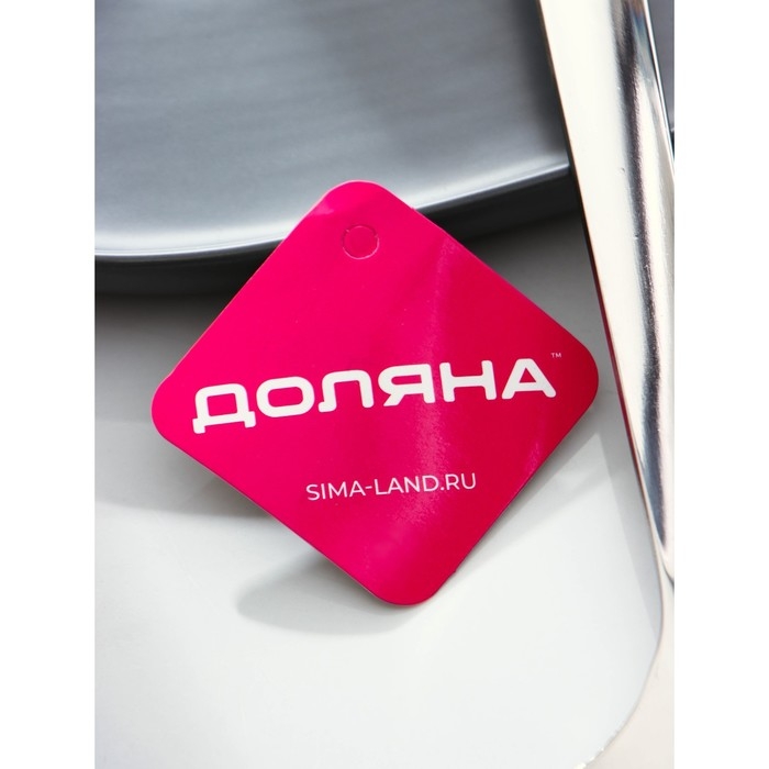 Ложка гарнирная из нержавеющей стали Доляна Everyday, 37&times;9,5 см, толщина 3 мм, цвет серебряный