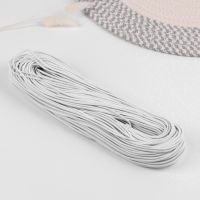 Резинка шляпная, 2 мм, 50 ± 1 м, цвет белый Резинка шляпная, 2 мм, 50 ± 1 м, цвет белый