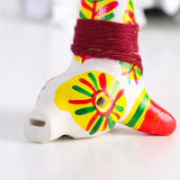 Филимоновская игрушка - свисток «Собака» Филимоновская игрушка - свисток «Собака»