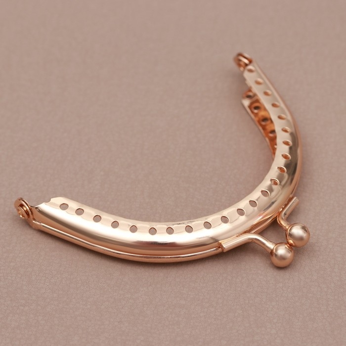 Фермуар пришивной «Полукруг», 8 см, цвет золотой Фермуар пришивной «Полукруг», 8 см, цвет золотой