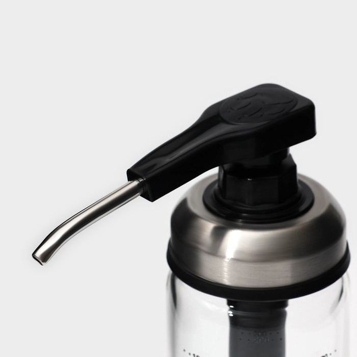 Диспенсер стеклянный для масла с мерной шкалой Magistro &laquo;Мист&raquo;, 200 мл, 5,5&times;17,5 см