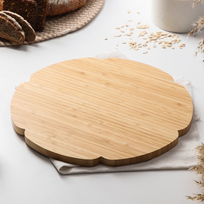 Менажница Доляна &laquo;Соты&raquo;, 30&times;30&times;1,3 см бамбук