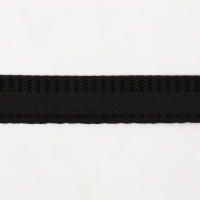 Лента брючная, 15 мм, 50 &plusmn; 1 м, цвет чёрный