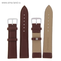 Ремешок для часов, 20 мм, экокожа, l=20 см, коричневый Ремешок для часов, 20 мм, экокожа, l=20 см, коричневый