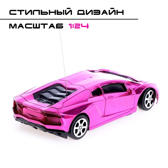 Машина радиоуправляемая &laquo;Шоукар&raquo;, работает от батареек, цвет розовый