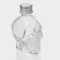 Банка стеклянная для хранения сыпучих продуктов &laquo;Череп. Хэллоуин&raquo;, 30 мл, 4&times;5,5&times;7 см, с металлической крышкой