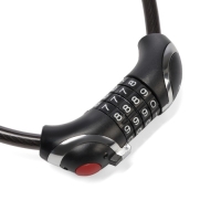 Замок навесной велосипедный LOCKLAND, кодовый, с подсветкой 10х650 мм