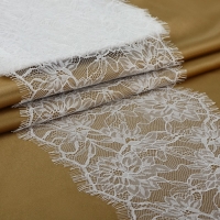 Кружево реснички, 200 мм × 3 ± 0,5 м, цвет белый Кружево реснички, 200 мм × 3 ± 0,5 м, цвет белый