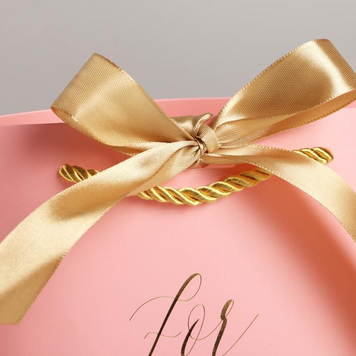 Пакет подарочный, упаковка, &laquo;For you&raquo;, 14 х 17 х 7 см