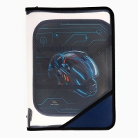 Папка для труда А4, 325 х 230 х 25 мм, молния вокруг, откидная планка, пластиковая, ПТР-1, Calligrata "Мото шлем" Папка для труда А4, 325 х 230 х 25 мм, молния вокруг, откидная планка, пластиковая, ПТР-1, Calligrata "Мото шлем"