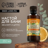Настой для бани &laquo;Эвкалипт и цитрус&raquo;, 250 мл, аромат эвкалипта и цитруса, БАННЫЙ ДУХ