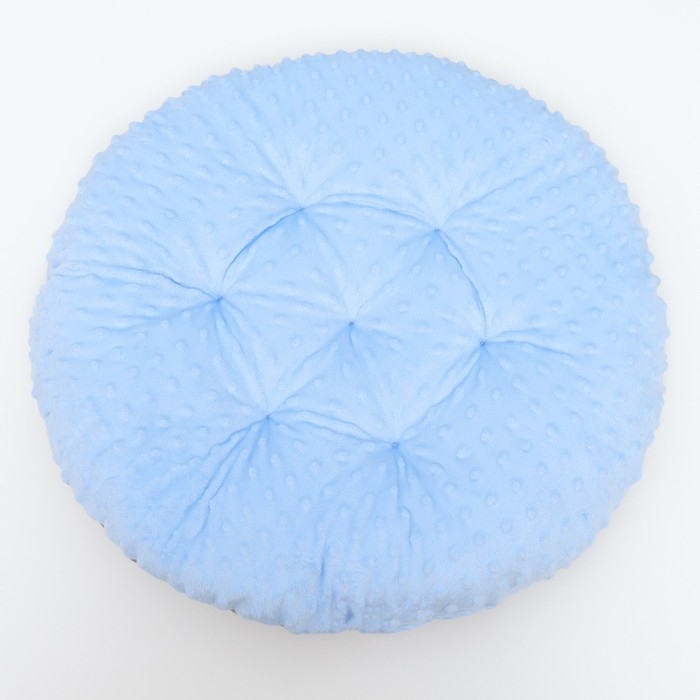 Лежак для животных "Нежность", 50 х 50 х 10 см, голубой