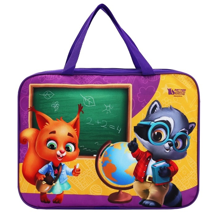 Папка для труда А4 на молнии текстиль 70мм 360 х 260 &laquo;1 сентября: Школьники&raquo;