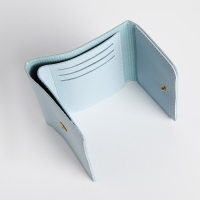 Кошелёк женский на кнопке, цвет голубой Кошелёк женский на кнопке, цвет голубой