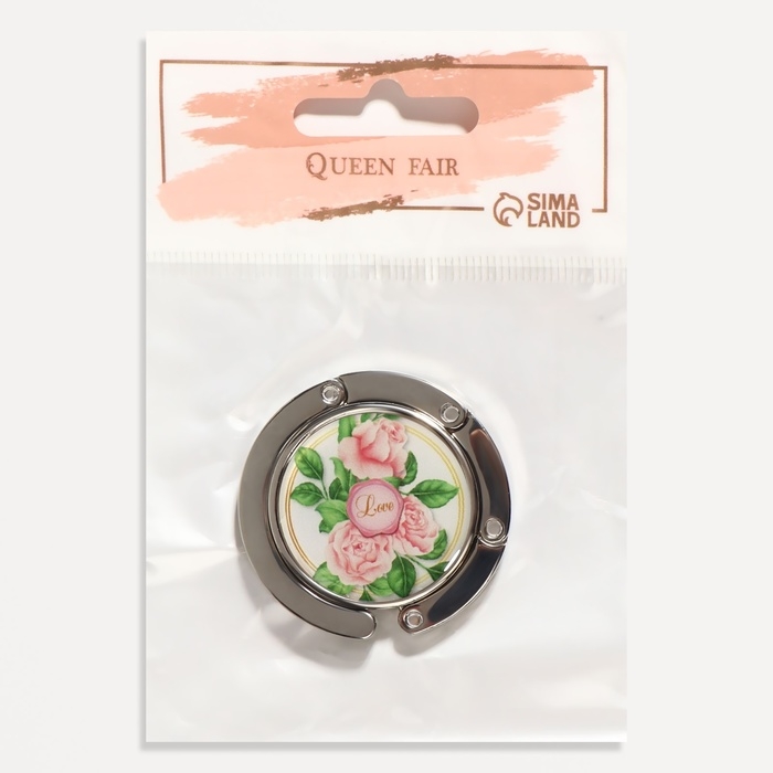 Крючок для сумки и зонта &laquo;Роза&raquo;, раскладной, 10 кг, d - 4,5 см