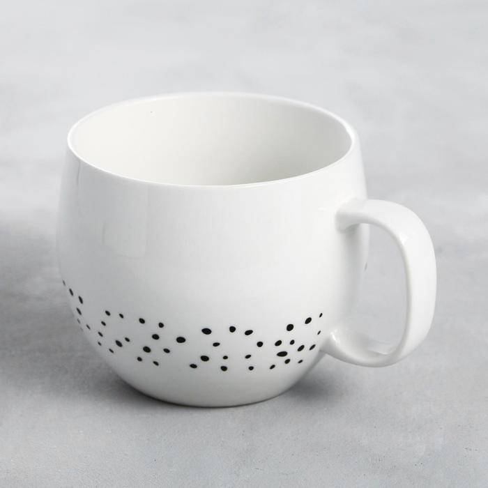 Кружка керамическая XXL &laquo;Супер мама&raquo;, 600 мл , цвет белый