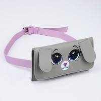 Сумка поясная конверт &laquo;Зайка&raquo; , 19х11 см